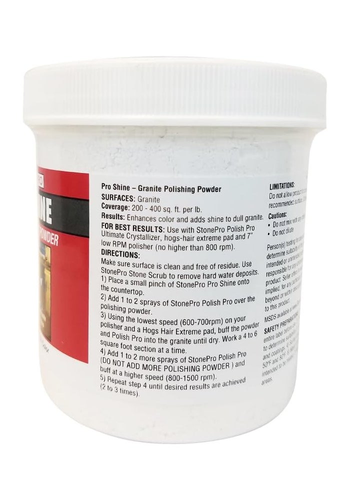 Stone Pro Pro Shine Granite Polishing Powder - 1 Pound - Image 2